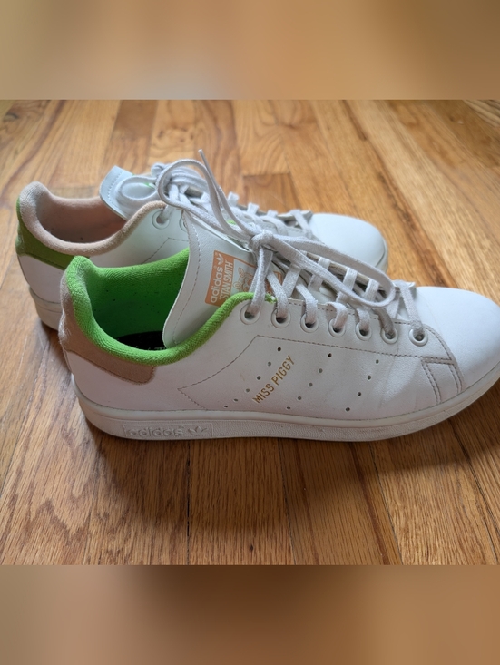 adidas Shoes - Adidas Stan Smith White Mis Peggy&Kermit Leather Sneakers Women Size 6